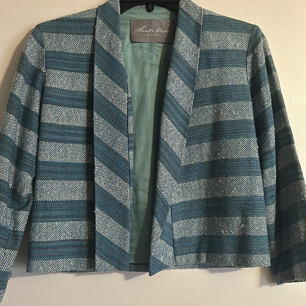 Cecilia Hunter Dixon Crop Stripe Jacket Blazer